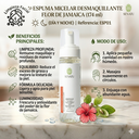 ESPUMA MICELAR DESMAQUILLANTE FLOR DE JAMAICA (TODO TIPO DE PIEL) (174 ml)