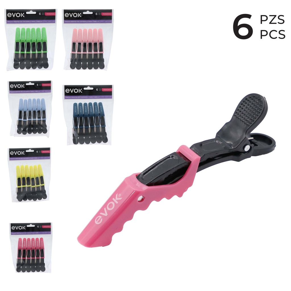 GANCHO PARA CABELLO 6 pzas.