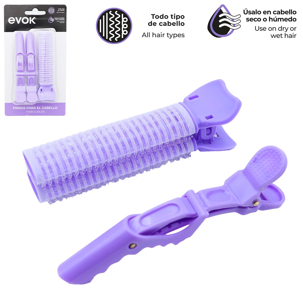 PINZAS PARA CABELLO 3 PZAS.