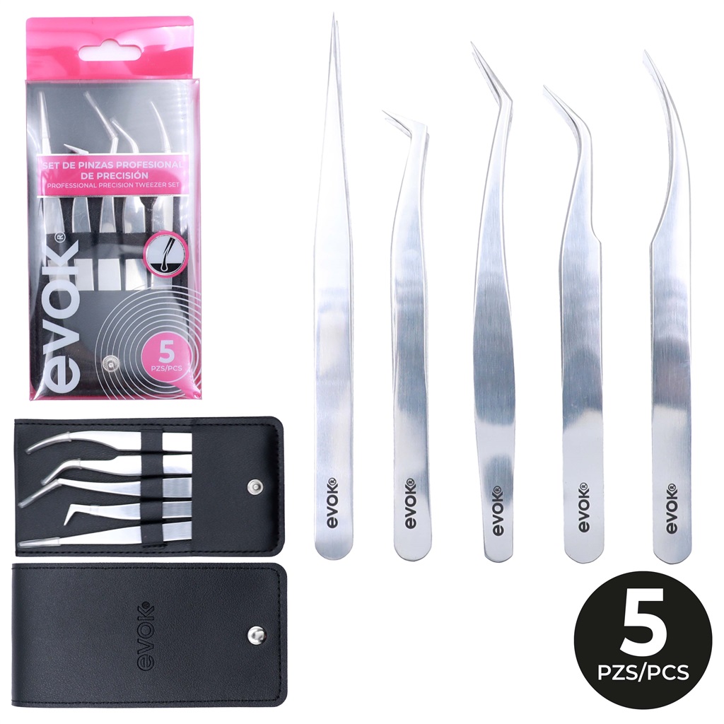 SET DE PINZAS PARA PESTAÑAS