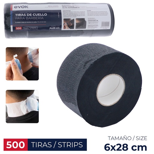 [EV-NSP-001-B] PAPEL DE CUELLO PARA BARBERIA NEGRO