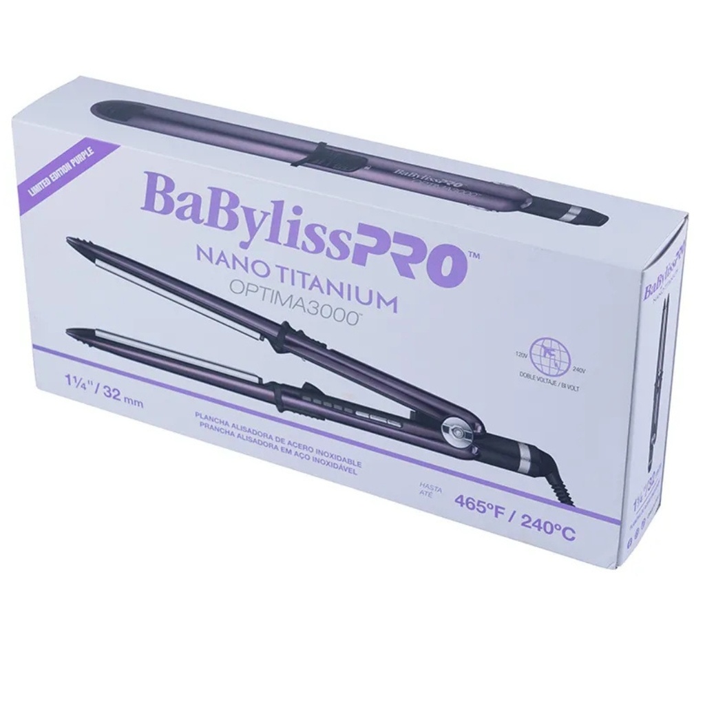 BaBylissPRO® PLANCHA OPTIMA 3000 1¼´ PURPLE