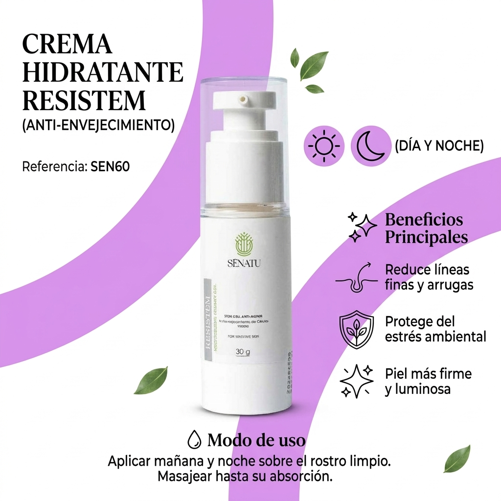 CREMA HIDRATANTE RESISTEM (ANTI ENVEJECIMIENTO) (30 g)