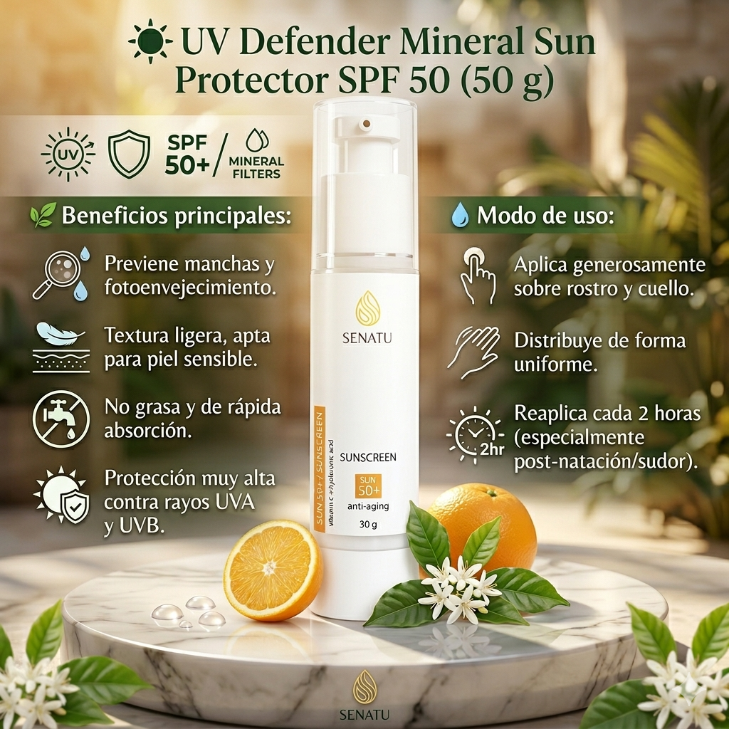 UV DEFENDER MINERAL SUN PROTECTOR 50 SPF (50 g)