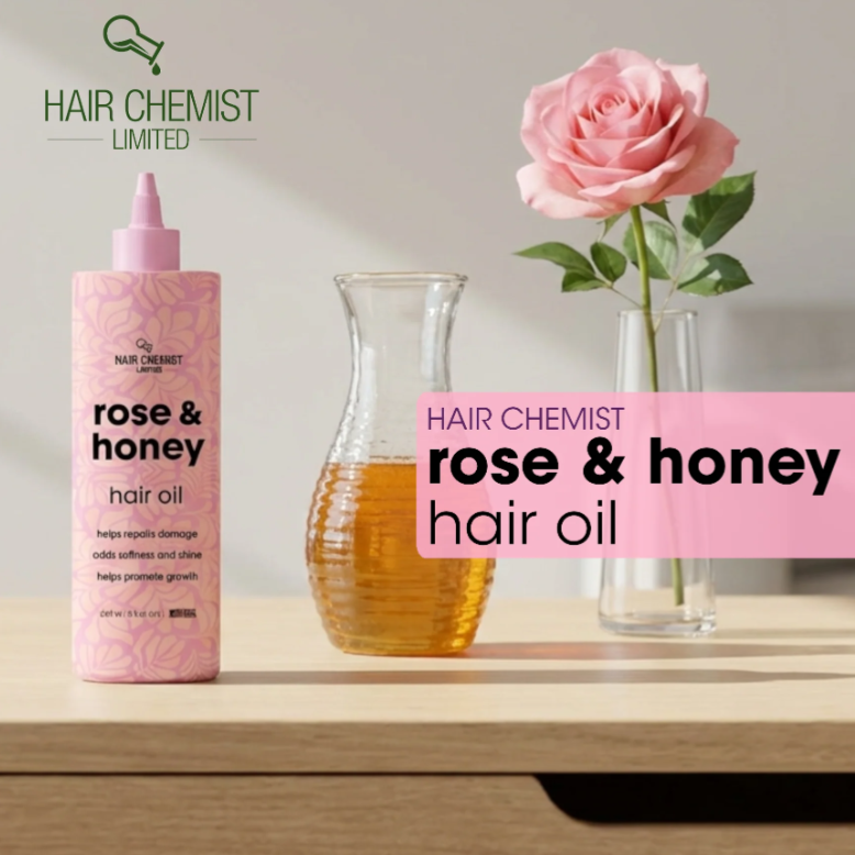 ROSE HONEY HAIR OIL 8 oz.