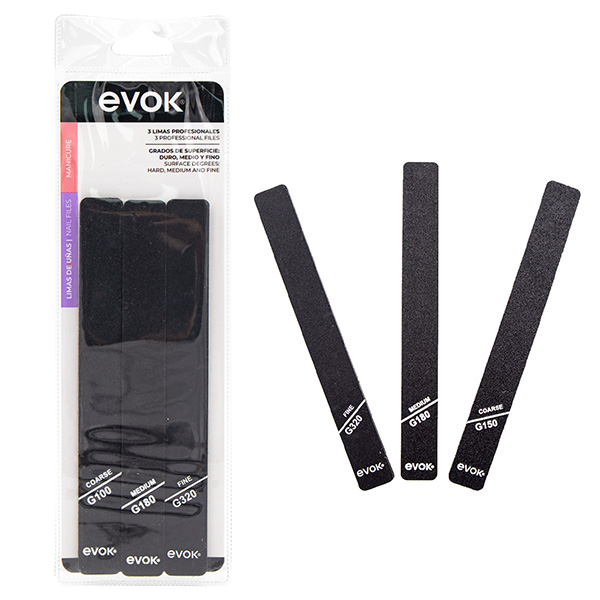 LIMAS UÑAS RECTA 150/180/320 (3PZA) 