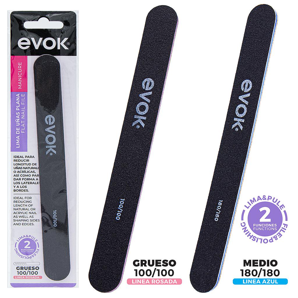 LIMA UÑAS RECTA 100/100 (2PZA) 