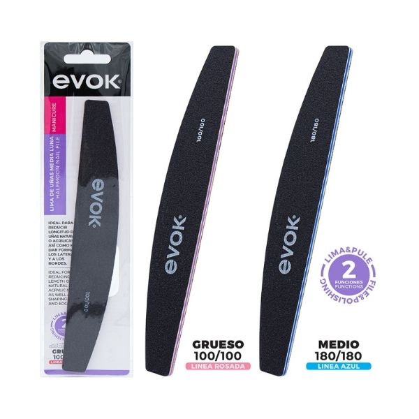 LIMA UÑAS MEDIA LUNA 100/100 