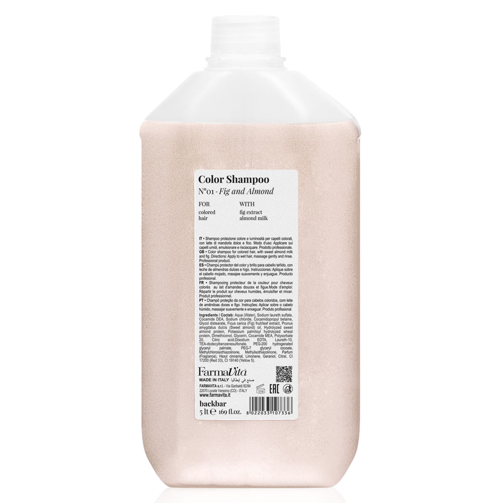 BACK BAR N°01 COLOR SHAMPOO - Fig and Almond 5LT