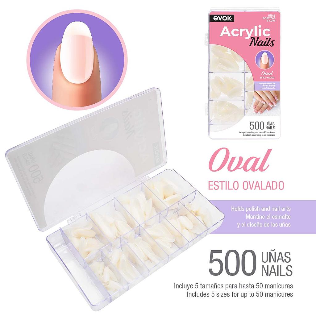 UÑAS POSTIZAS OVALADAS 
