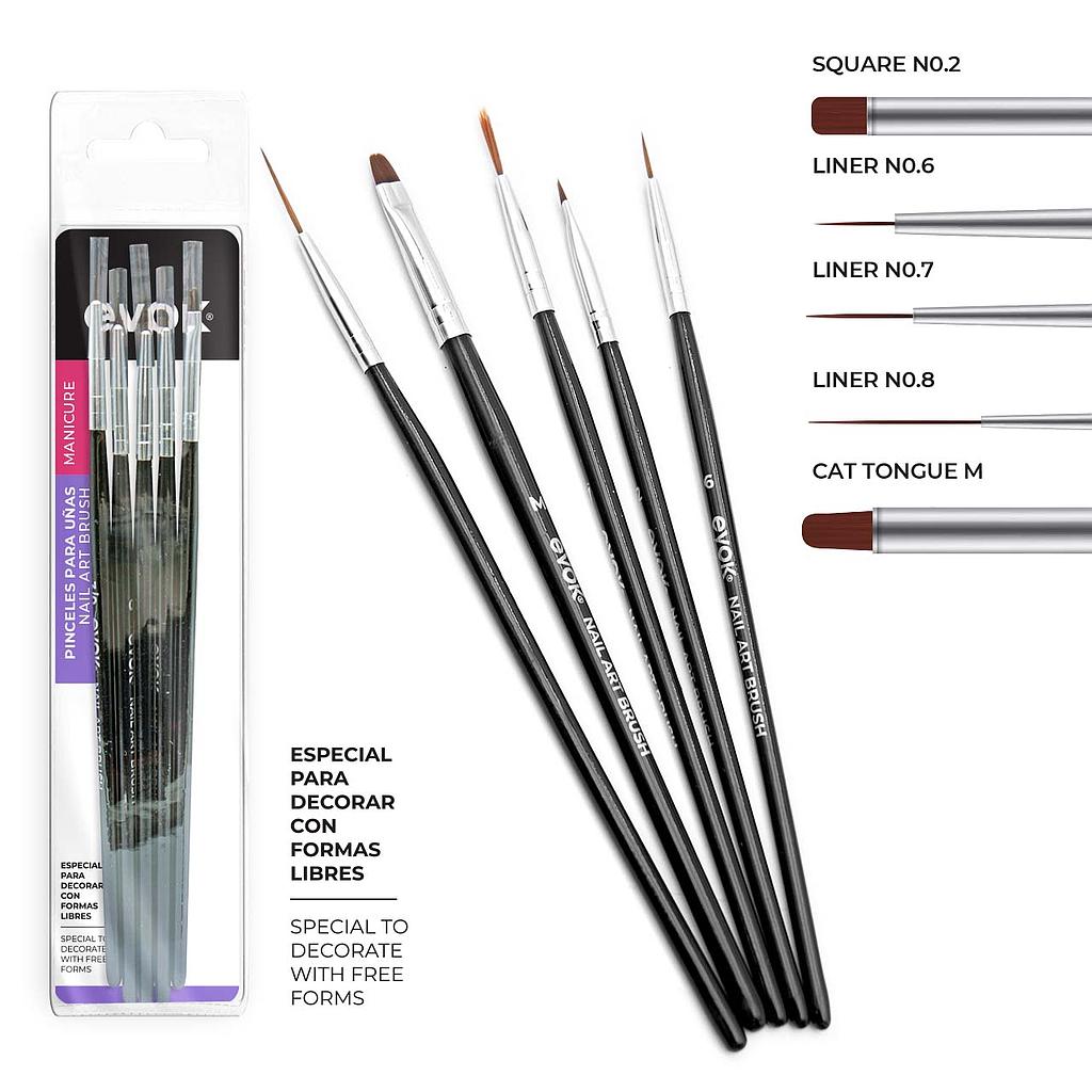 PINCELES PARA UÑAS 