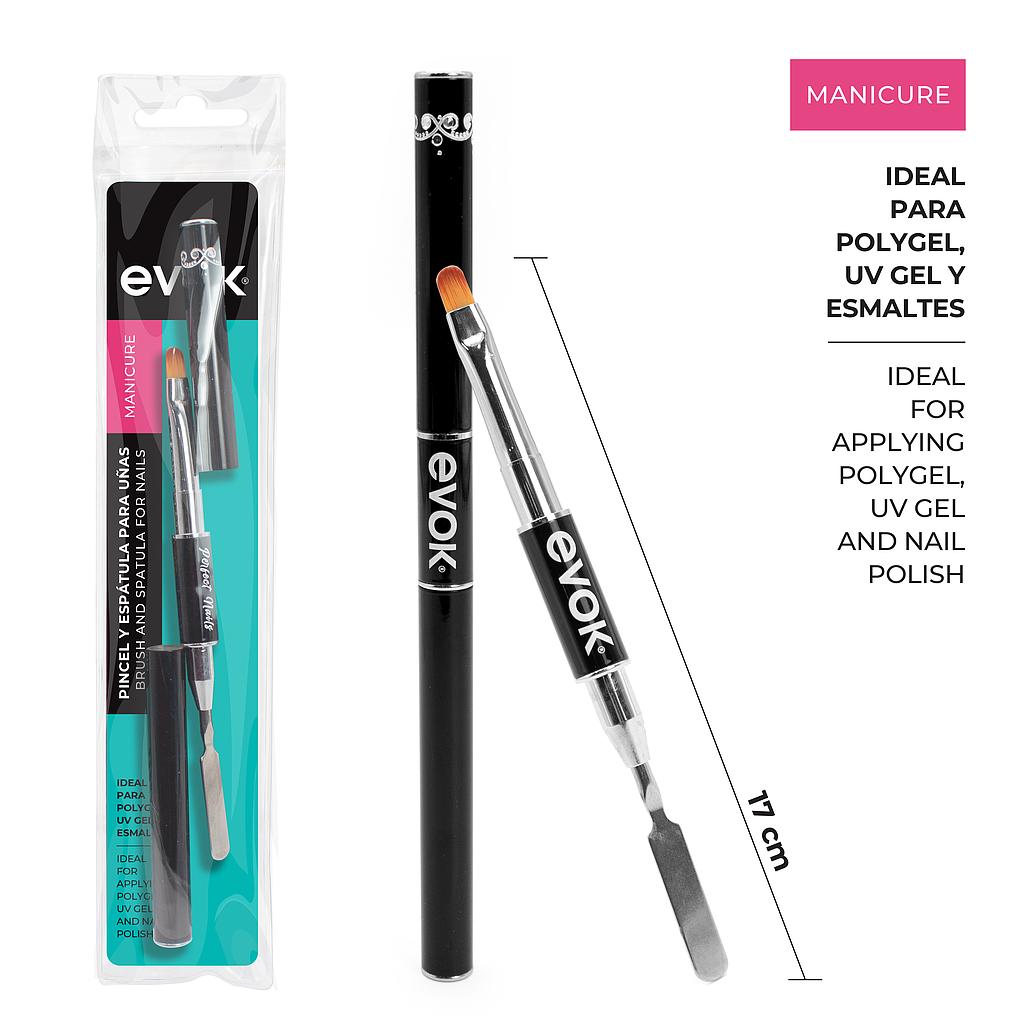 PINCEL Y ESPATULA PARA UÑAS #10 