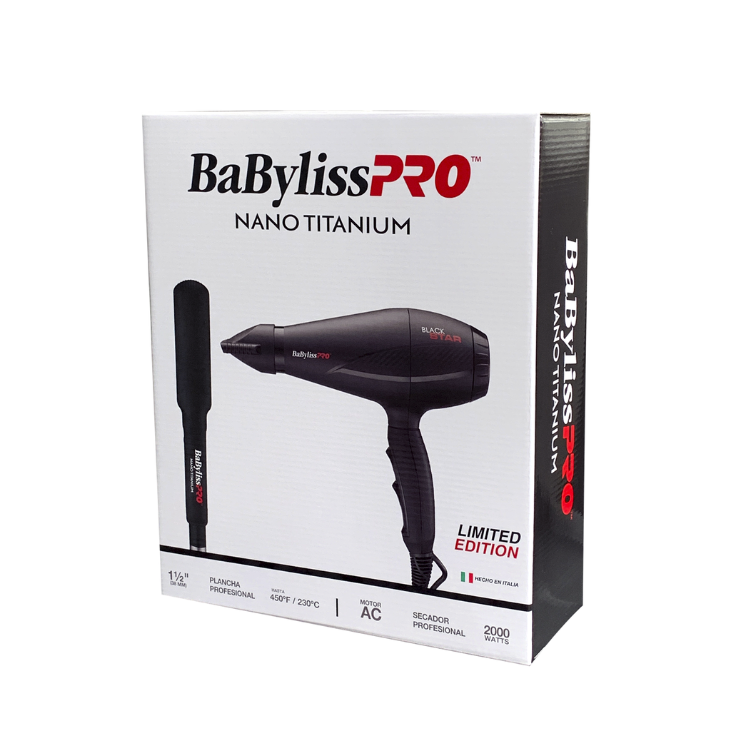 BaBylissPRO® COMBO BLOWER 2000 + PLANCHA IRON 1 1/2