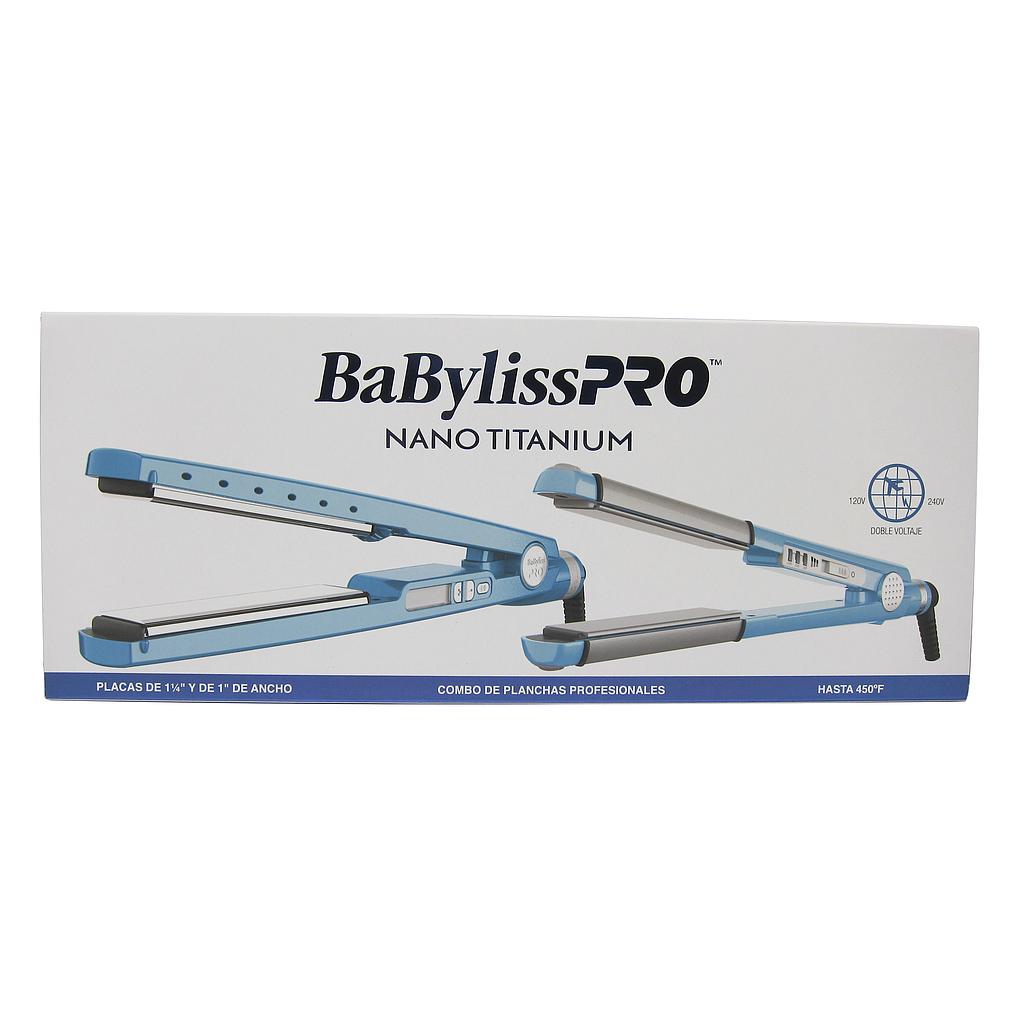 BaBylissPRO® COMBO PLANCHA  4091 1 1/4 + U 1 Nano Titanium™