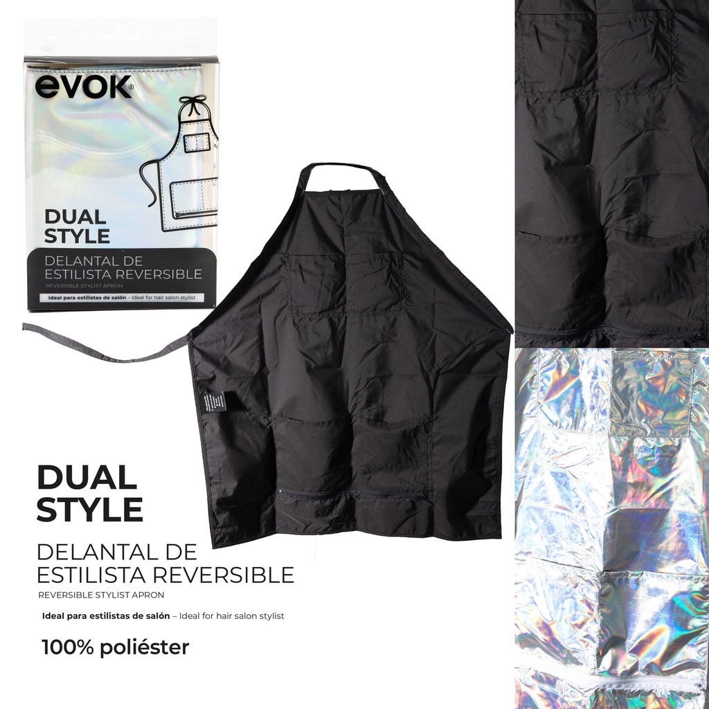 DELANTAL PARA ESTILISTA REVERSIBLE