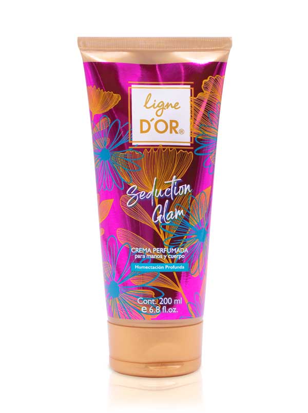 CREMA PERFUMADA PARA MANOS Y CUERPO SEDUCTION GLAM 200 ML  