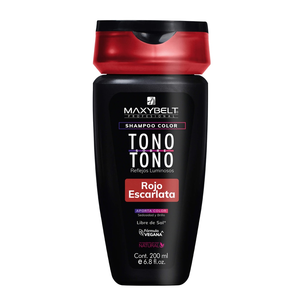 SHAMPOO COLOR TONO SOBRE TONO ROJO ESCARLATA 200 ML