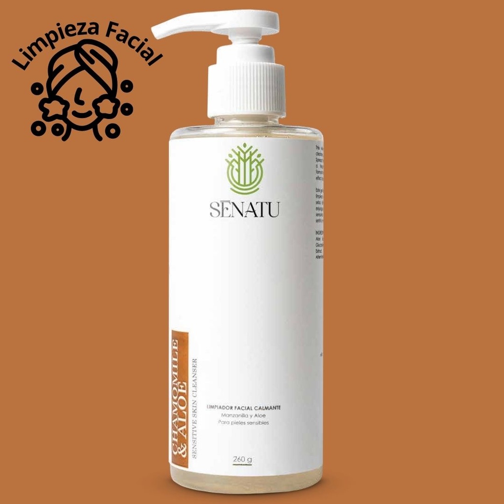 JABÓN FACIAL CAMOMILA Y ALOE (PIELES MADURAS) (260 g)