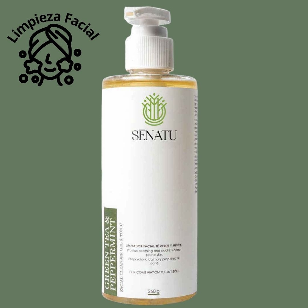 JABÓN FACIAL TÉ VERDE Y MENTA (PIELES GRASAS)  (260 g)