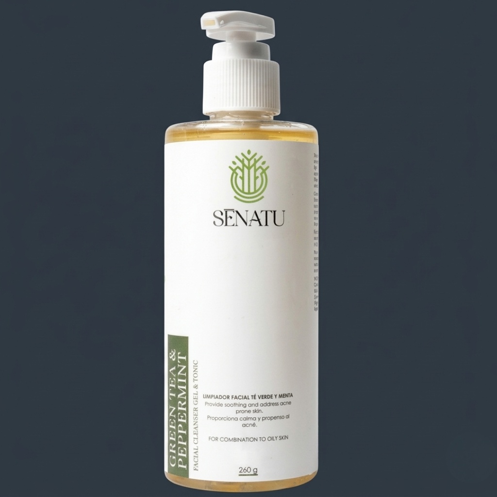 JABÓN FACIAL TÉ VERDE Y MENTA (PIELES GRASAS)  (260 g)