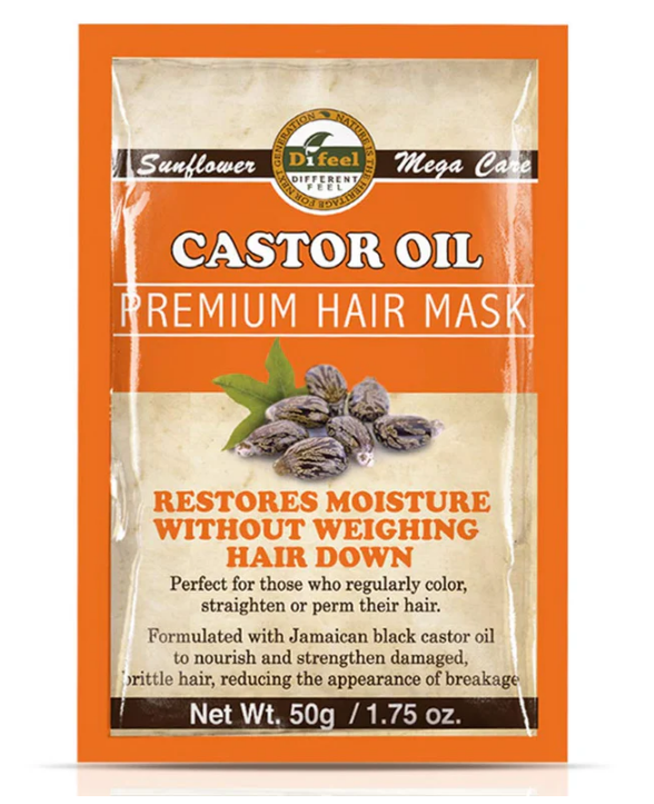 Premium Hair Mask with Castor Oil 1.75 oz. BOX 12 unds