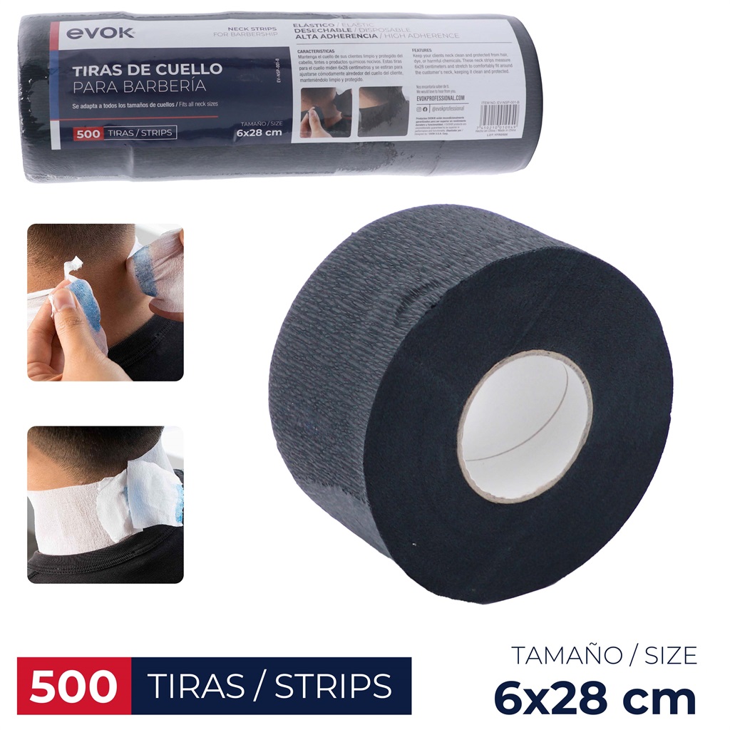 PAPEL DE CUELLO PARA BARBERIA NEGRO