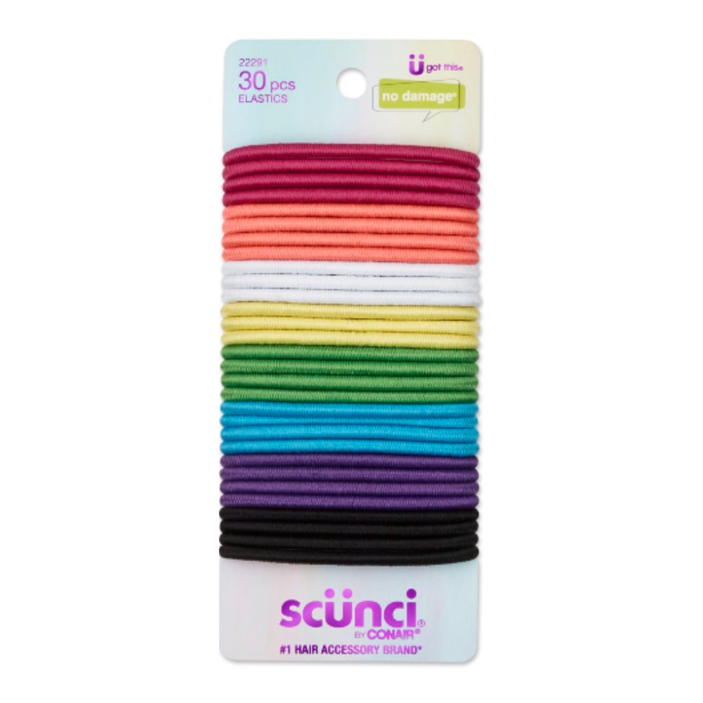 COLA ELASTICA DE COLORES BLISTER 30 PZAS.