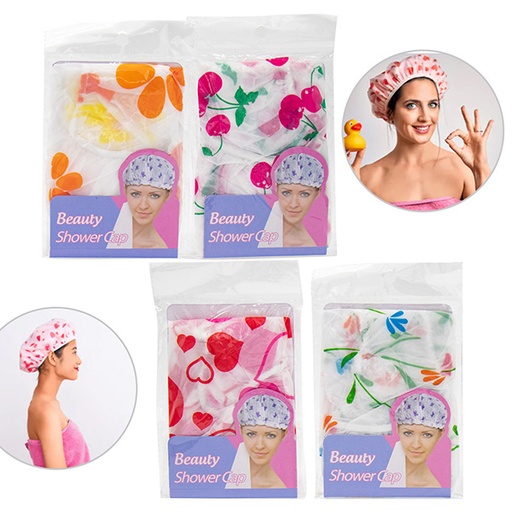 [SC-45-P] GORRA DE BAÑO 12 UNIDS 