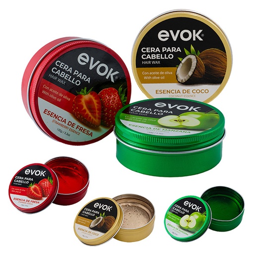 [A019-FMX21] CERA PARA CABELLO FRUTALES DISPLAY DE 24 UNIDS