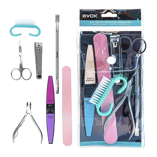 [A019-ND0323] KIT DE MANICURE PROFESIONAL 7 PZA 