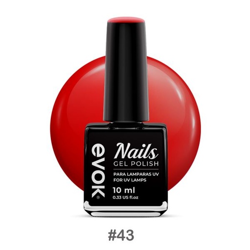 [NL-GP-43] ESMALTE GEL ROJO#43