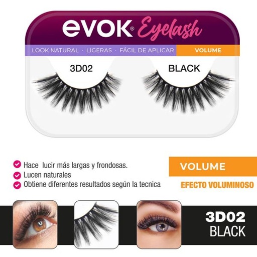 [EV-ELH-3D02] PESTAÑAS POSTIZAS 3D 02