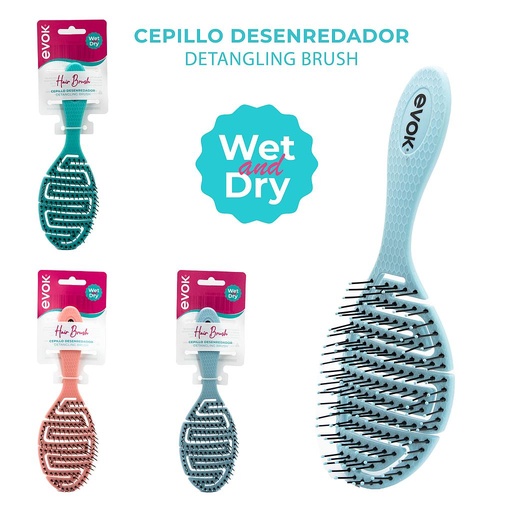 [EV-HBH-017] CEPILLO DESENREDADOR WET AND DRY 