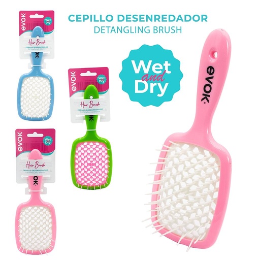 [EV-HBH-018] CEPILLO DESENREDADOR WET AND DRY 