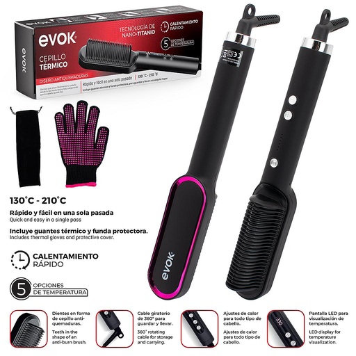 [EV-THB-001] CEPILLO TERMICO NANO TITANIO 