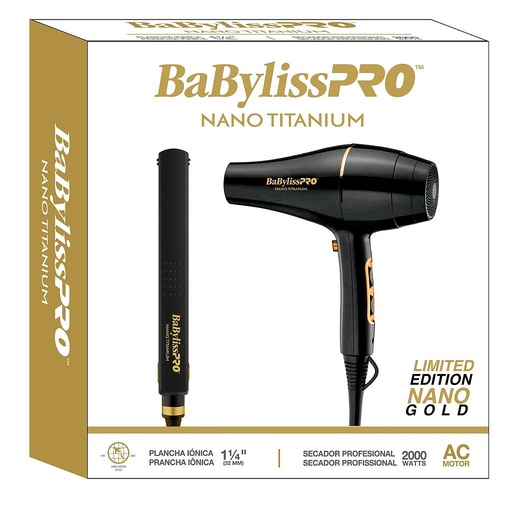 [BNTBGPP43UX] BaBylissPRO® COMBO BLOWER 2000 PLANCHA 4091 Nano Titanium™