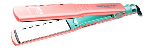 [BNTPE4093UX] BaBylissPRO® PLANCHA PEACH GLOW VENTED 1 ½ Nano Titanium™ (MELOCOTON Y AZUL)