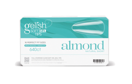 [GEL1168247] SOFT GEL TIPS SHORT ALMOND