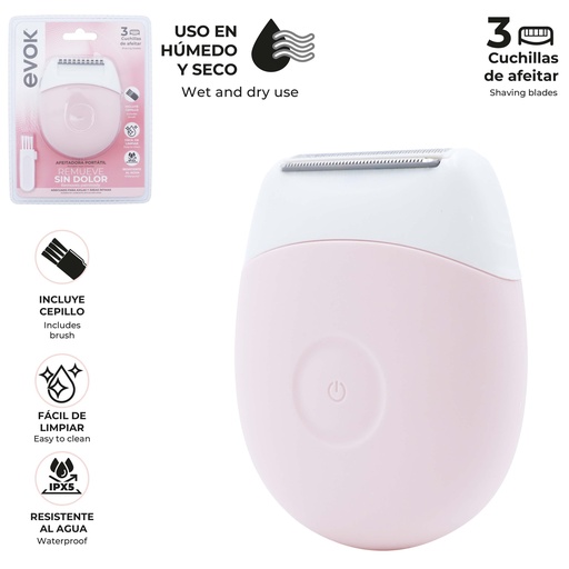 [EV-WF-8007B-2] MAQUINA DE AFEITAR PARA DAMAS