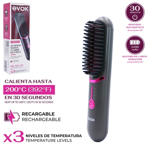 [EV-JK608] CEPILLO ALISADOR INALAMBRICO