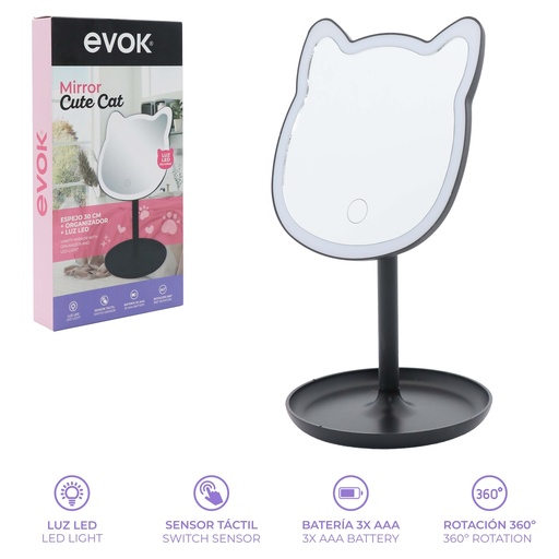 [EV-MRR-004] ESPEJO CON LUZ LED