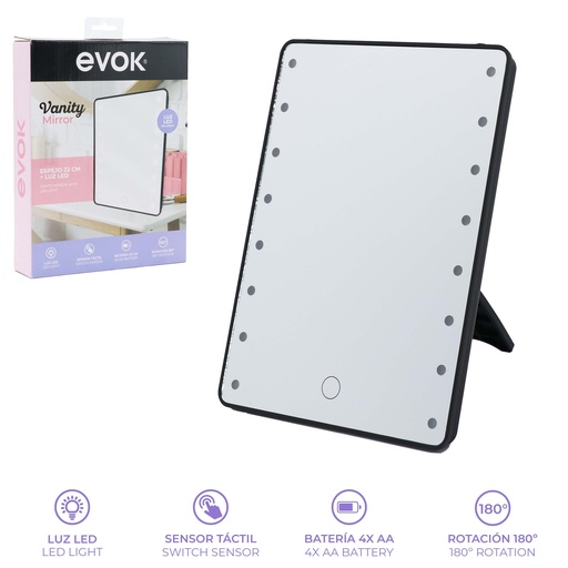 [EV-MRR-003] ESPEJO CON LUZ LED