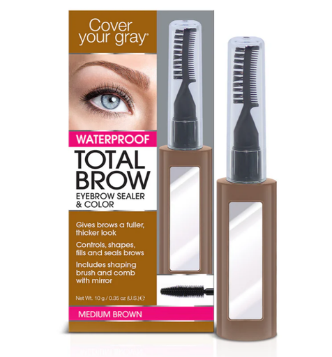 [CYG0232] Total Brow Eyebrow Sealer & Color- Medium Brown 10g.